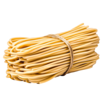 Fresh Uncooked Fettuccine Pasta Bundle Wrapped with Natural Twine png