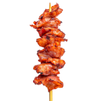 Grilled Chicken Skewers with Smoky Flavor, Juicy Texture and Appetizing Glaze png