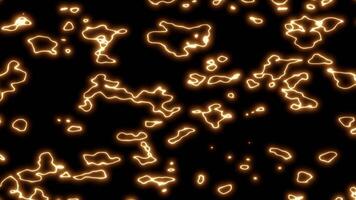 Abstract fire background expanding with random movement creates a stunning visual effect with a dark background. Vertical view video