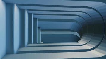 3D Archway Corridor Animation with Forward Motion in Vertical View video
