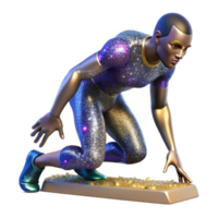 magnificent traditional Sprinter Starting Block Position Transparent png