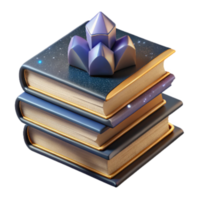 beautiful minimalist Stack of Books Top View Cutout exclusive png