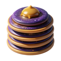 wonderful rustic Stack of Pancakes Side View Cutout png