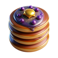 extraordinary creative Stack of Pancakes with Syrup Isolated Element exclusive png