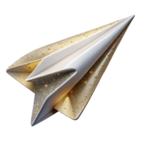 magnificent abstract White Paper Airplane Flying Transparent Background png