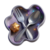 dramatic abstract White Teacup with Saucer Top View Transparent Cutout premium png