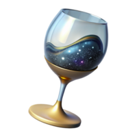 elegant classic White Wine Glass Empty Stemmed Cutout authentic png