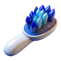 beautiful minimalist White Toothbrush with Blue Bristles Transparent Background professional png