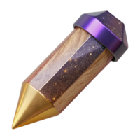 wonderful vintage Wooden Pencil Angled View Transparent authentic png