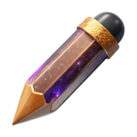 vibrant artistic Wooden Pencil Side View Isolated Cutout exclusive png