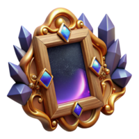 magnificent modern Wooden Picture Frame Front View Isolated Element exclusive png