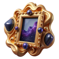 stunning rustic Wooden Picture Frame Front View Isolated Element premium png