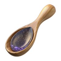 stunning rustic Wooden Spoon Front View Transparent Background original png
