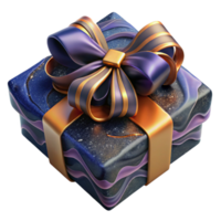 wonderful minimalist Wrapped Gift with Bow Top View Cutout professional png