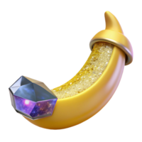 serene modern Yellow Banana Peeled Fruit Side View Transparent high resolution png