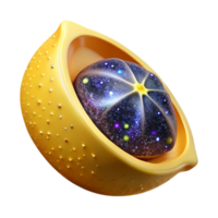 extraordinary vintage Yellow Lemon Slice with Seeds Cutout high resolution png