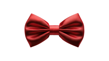 Stylish red bow tie isolated on transparent background png