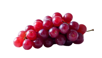 Fresh Red Grapes with Glossy Skin and Natural Stem Display png