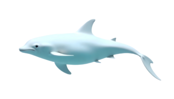 3D Rendered Dolphin Model Displayed In Swimming Position With Streamlined Body And Fins png