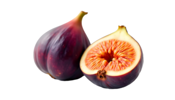Fresh Figs Whole and Sliced with Vibrant Colors and Textures on Display png