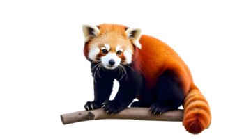 Red Panda Close Up Highlighting Unique Markings And Role In Forest Ecosystems, Transparent Background png