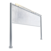Outdoor Lamp Post With Four Lights Transparent Background png