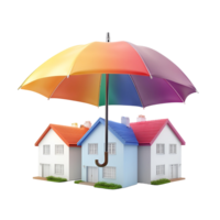 Open Rainbow Umbrella Transparent Background png