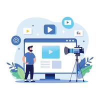 Illustrative Overview of Production Process and Concept vector
