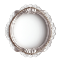Realistic White Silk Textile Transparent Background png