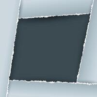 Abstract background with grunge torn paper border design vector