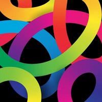 Abstract background with colourful swirl lines design vector