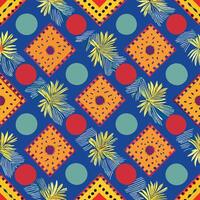 Vibrant and Abstract Seamless Pattern for Textile Designs vector