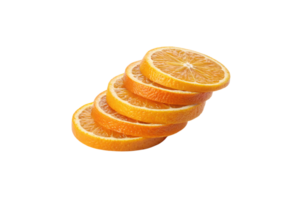 A diagonal arrangement of overlapping orange slices, emphasizing their rich citrus tones and natural juiciness png