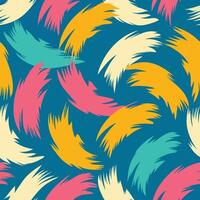Artistic Seamless Pattern Featuring Brush Stroke Elements in Format vector