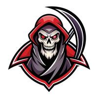 Reaper Mascot Character in Simple Style Illustration vector