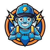 Telemetry Engineer s Pride Mascot Illustrating the Power of Data vector