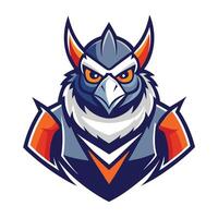 Charming Wizard Mascot Design with Simplified Illustration vector