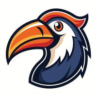 Cartoon Toucan Bird Mascot with Colorful Beak and Feathers vector