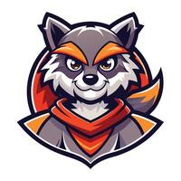 Mischievous Raccoon Bandit Mascot Leaning Against a Slick Car vector