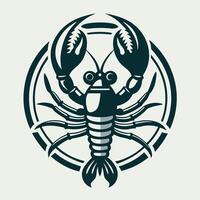 Unique and Eye Catching Vintage Lobster Design for Business vector