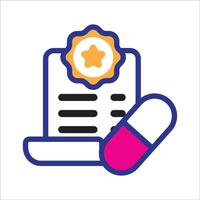 Medicine Certification Seal vector