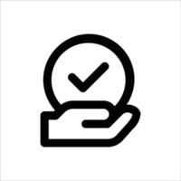 Customer Service check Icon vector