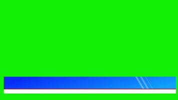 Breaking news lower third simple design blank text box green screen animation video