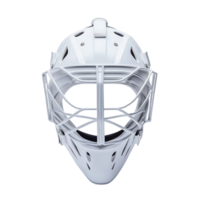 Minimalist Hockey Goalie Mask with Clean Design Isolated on Transparent Background png
