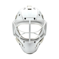 Sleek Hockey Goalie Mask with Minimal Design Isolated on Transparent Background png