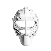 Clean Design Hockey Goalie Mask with Minimalist Style Isolated on Transparent Background png