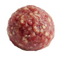 Freshly Made Raw Meatball, Soft and Juicy, Ready for Cooking, Isolated on Transparent Background png