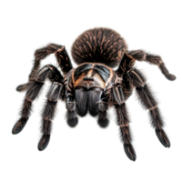 Venomous Tarantula with Sharp Fangs Isolated on Transparent Background png