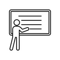 Icon a presentation isolated. vector
