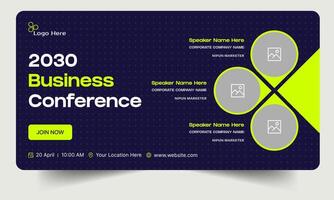 Best awards business conference webinar template banner design, business strategy seminar banner design, fully editable eps 10 file format vector
